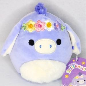🐣 MILANDA 🫏 Blue Donkey w Floral Crown Easter 2024 Original Squishmallow 》NWT《